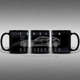 Tesla Model X Black Coffee Mug