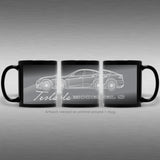 Tesla Model S Black Coffee Mug