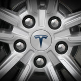 Tesla Wheel Sticker Decal - Carbon Fiber and Colors
