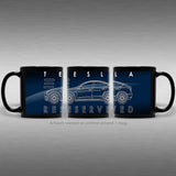Tesla Model 3 Black Coffee Mug