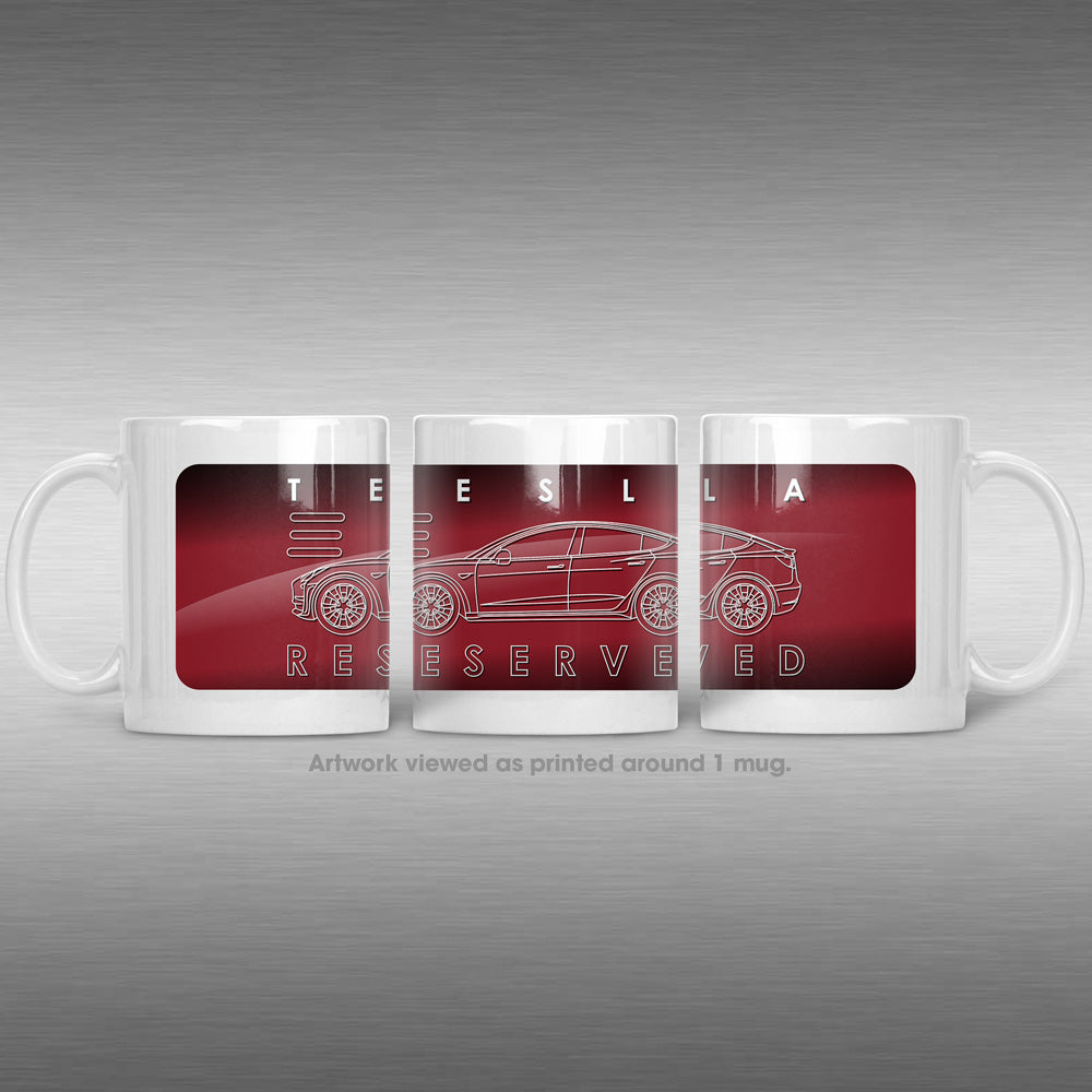 Tesla Model 3 Coffee Mug  Tesla Coffee Cups – TeslaPride