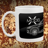 Black | Tesla Model X Mug | Tesla Coffee Mugs | Tesla Pride
